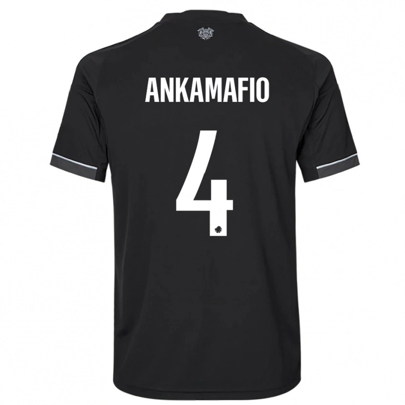 Danxen Mujer Camiseta Graham Ankamafio #4 Negro Blanco 2ª Equipación 2025/26 La Camisa