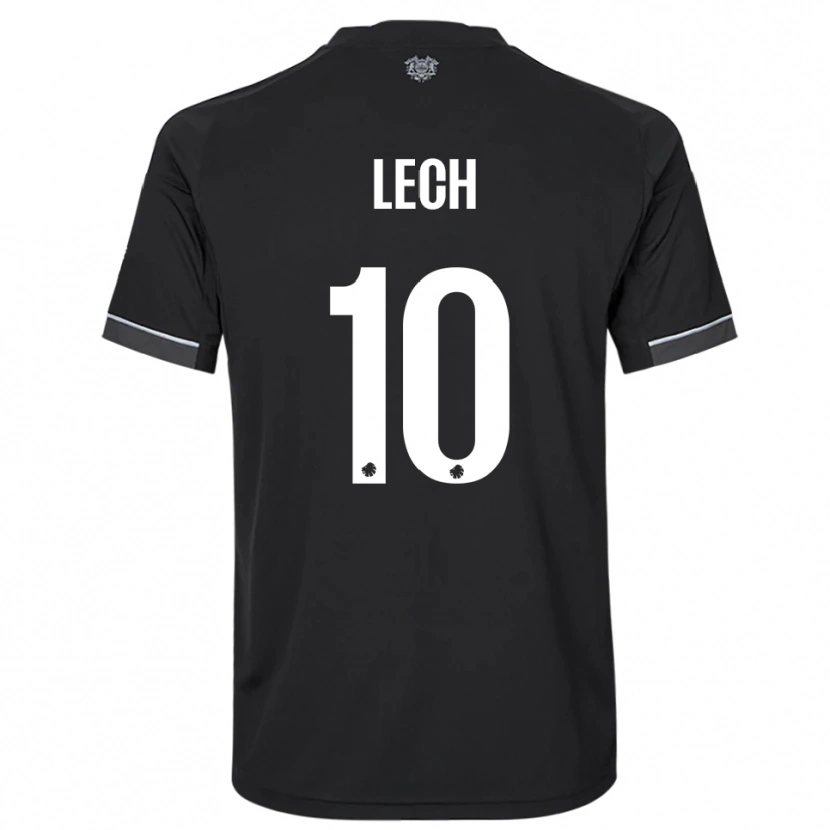 Danxen Mujer Camiseta Josephine Lech #10 Negro Blanco 2ª Equipación 2025/26 La Camisa