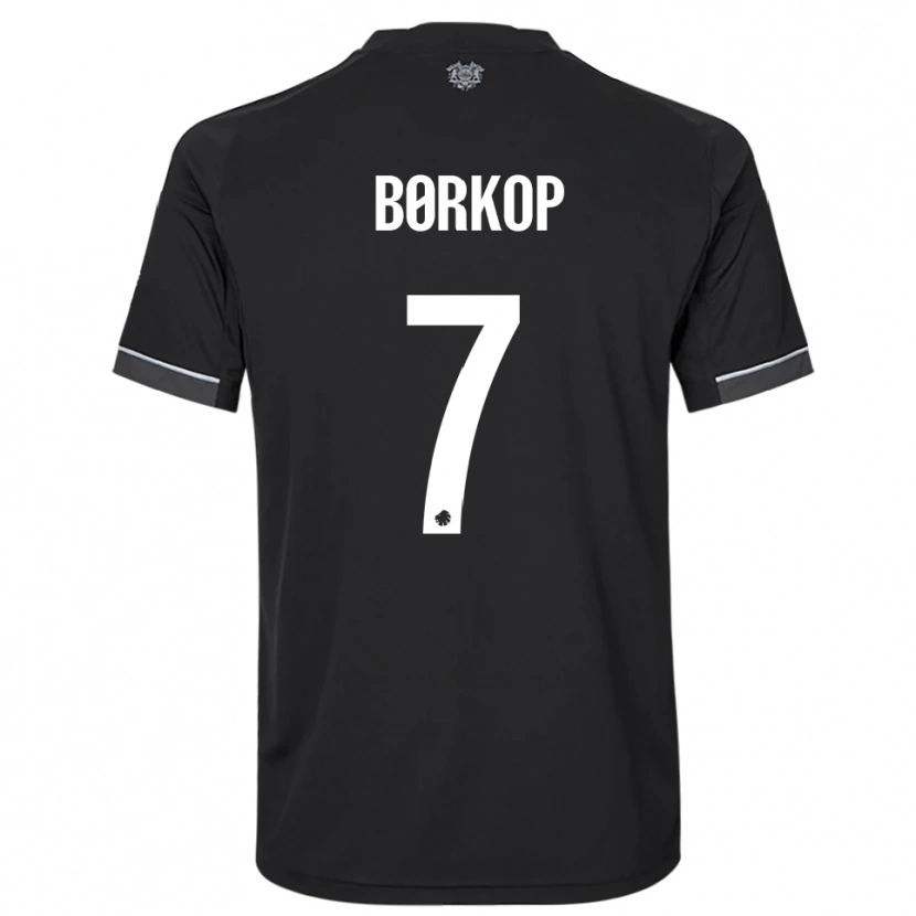 Danxen Mujer Camiseta Julie Børkop #7 Negro Blanco 2ª Equipación 2025/26 La Camisa