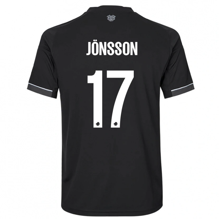 Danxen Mujer Camiseta Neo Jönsson #17 Negro Blanco 2ª Equipación 2025/26 La Camisa