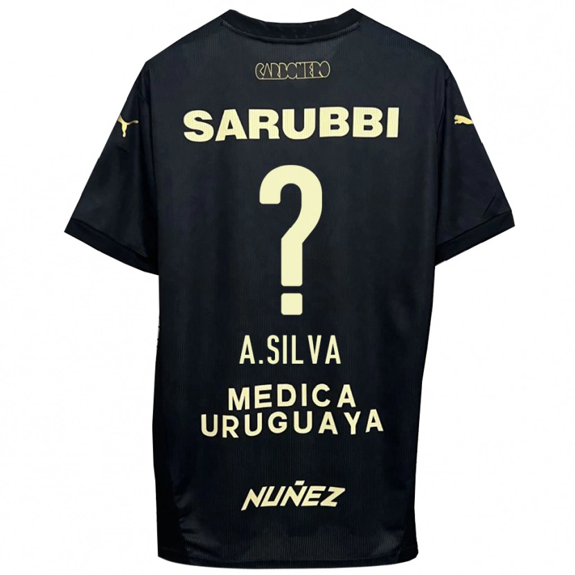 Danxen Mujer Camiseta Ademir Silva #0 Negro Oro 2ª Equipación 2025/26 La Camisa