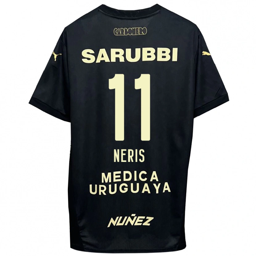 Danxen Mujer Camiseta José Neris #11 Negro Oro 2ª Equipación 2025/26 La Camisa