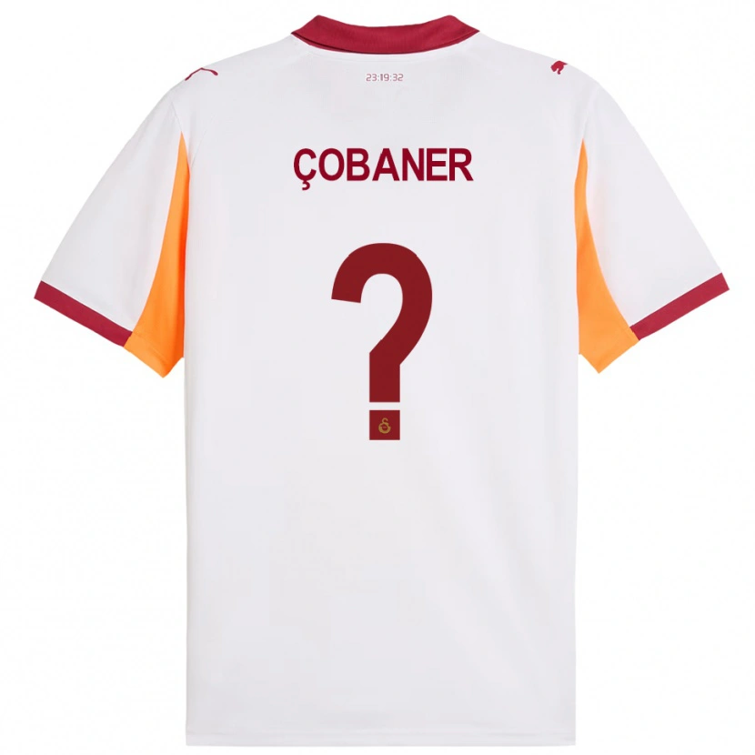 Danxen Mujer Camiseta Altay Çobaner #0 Blanco Rojo 2ª Equipación 2025/26 La Camisa