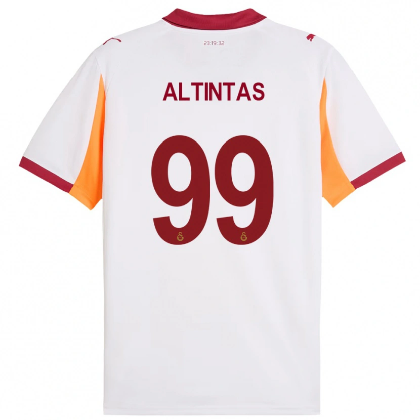 Danxen Mujer Camiseta Benan Altıntaş #99 Blanco Rojo 2ª Equipación 2025/26 La Camisa