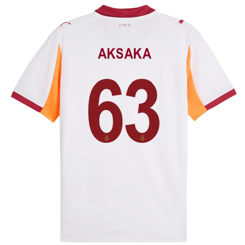 Danxen Mujer Camiseta Baran Aksaka #63 Blanco Rojo 2ª Equipación 2025/26 La Camisa