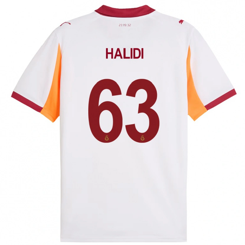 Danxen Mujer Camiseta İsa Halidi #63 Blanco Rojo 2ª Equipación 2025/26 La Camisa