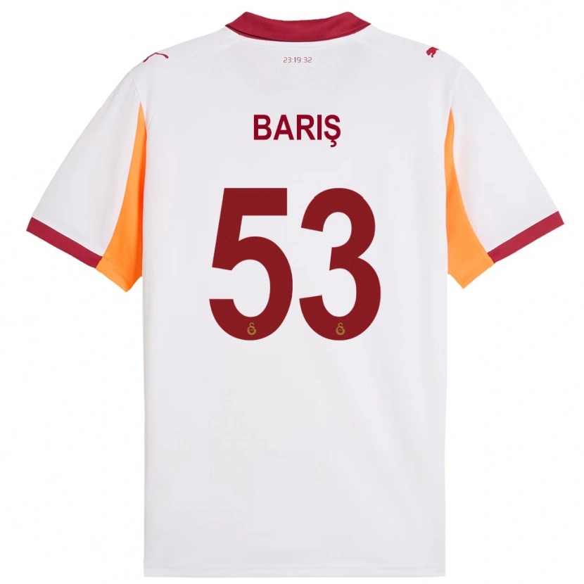 Danxen Mujer Camiseta Barış Alper Yılmaz #53 Blanco Rojo 2ª Equipación 2025/26 La Camisa