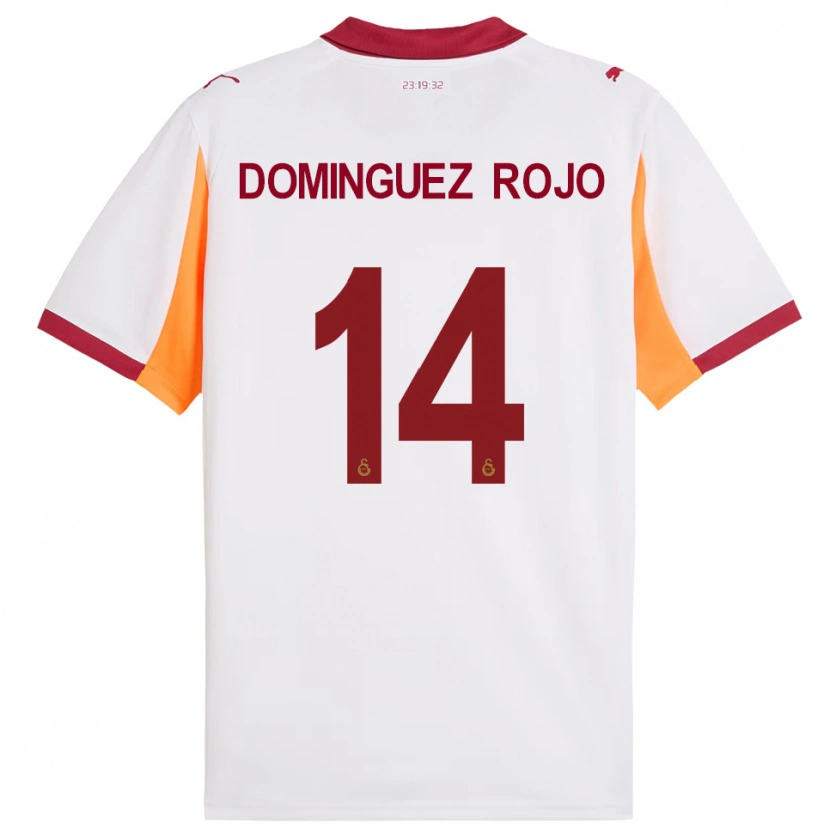 Danxen Mujer Camiseta Laura Dominguez Rojo #14 Blanco Rojo 2ª Equipación 2025/26 La Camisa