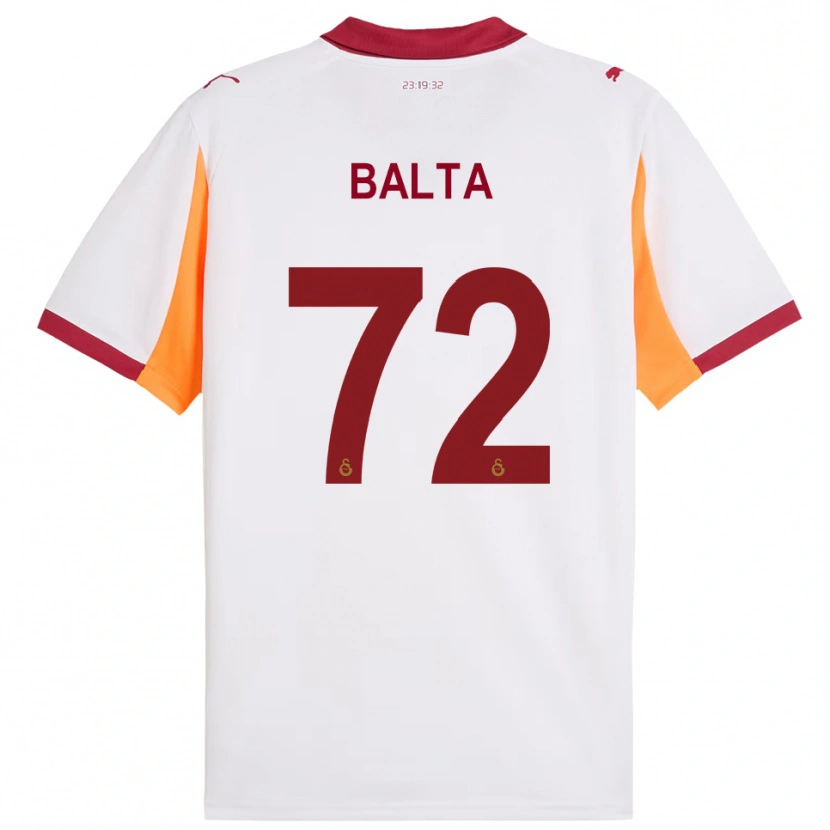 Danxen Mujer Camiseta Çağrı Balta #72 Blanco Rojo 2ª Equipación 2025/26 La Camisa