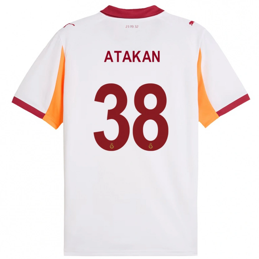 Danxen Mujer Camiseta Atakan Ordu #38 Blanco Rojo 2ª Equipación 2025/26 La Camisa