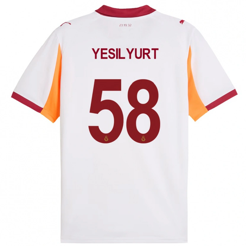 Danxen Mujer Camiseta Ali Yeşilyurt #58 Blanco Rojo 2ª Equipación 2025/26 La Camisa