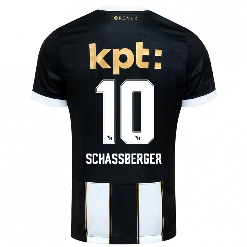 Danxen Mujer Camiseta Julia Schassberger #10 Negro Blanco 2ª Equipación 2025/26 La Camisa