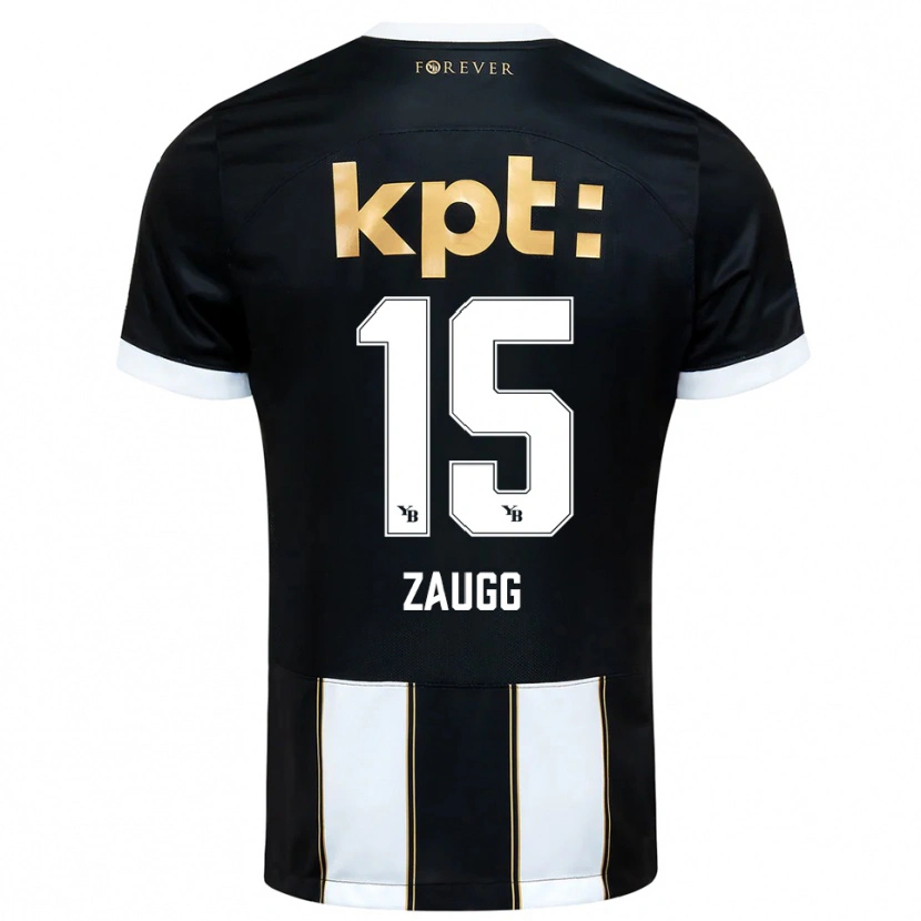 Danxen Mujer Camiseta Leana Zaugg #15 Negro Blanco 2ª Equipación 2025/26 La Camisa