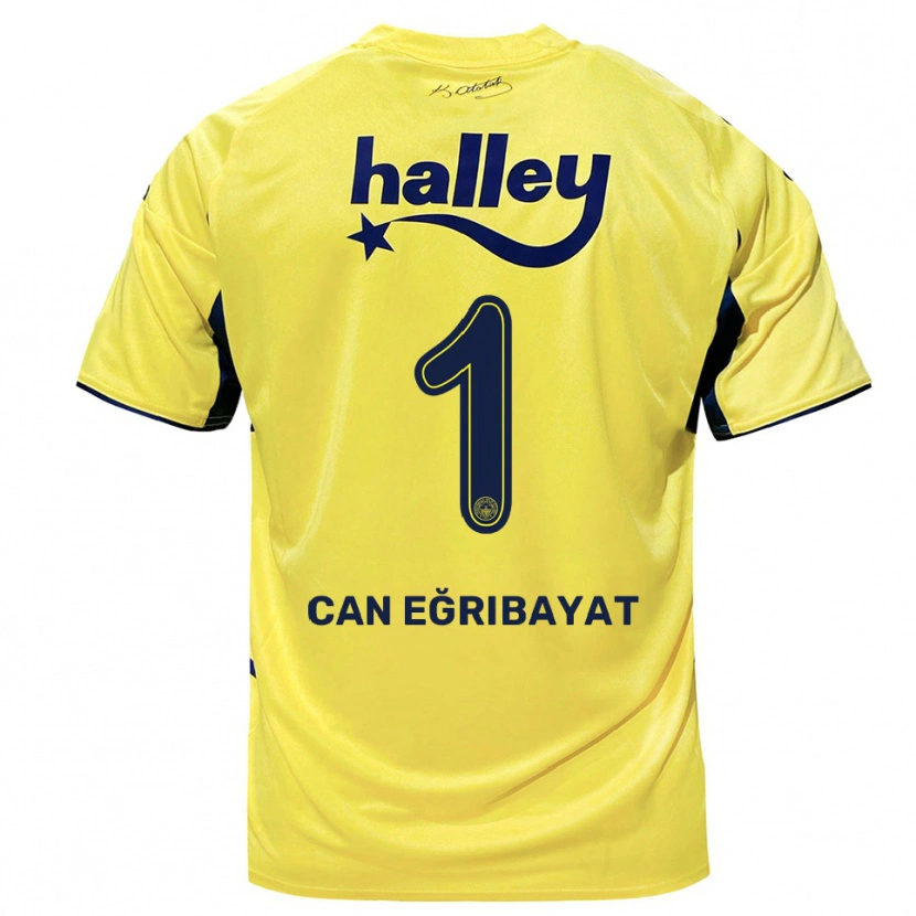 Danxen Mujer Camiseta İrfan Can Eğribayat #1 Amarillo Marino 2ª Equipación 2025/26 La Camisa