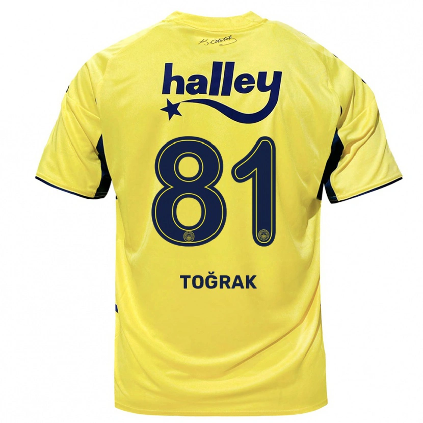 Danxen Mujer Camiseta Şükür Toğrak #81 Amarillo Marino 2ª Equipación 2025/26 La Camisa