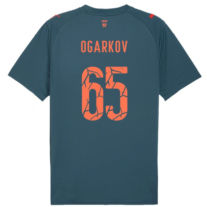 Danxen Mujer Camiseta Mykola Ogarkov #65 Marino Rojo 2ª Equipación 2025/26 La Camisa