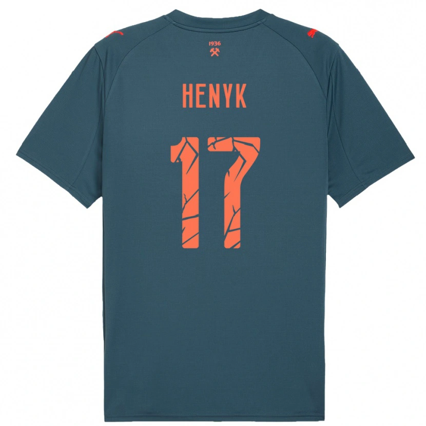 Danxen Mujer Camiseta Oksana Henyk #17 Marino Rojo 2ª Equipación 2025/26 La Camisa