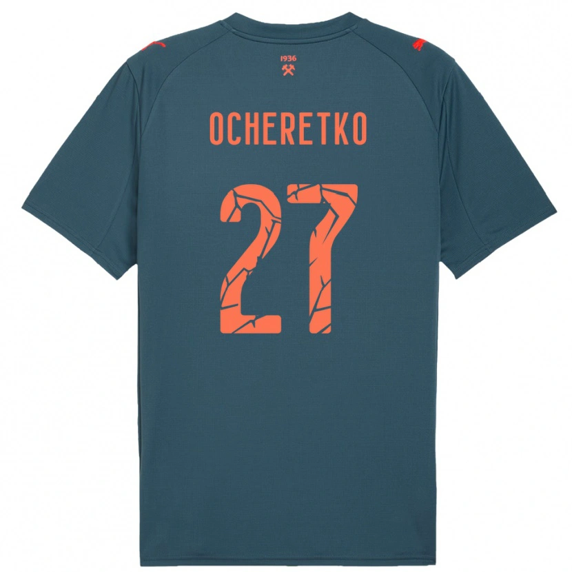 Danxen Mujer Camiseta Oleg Ocheretko #27 Marino Rojo 2ª Equipación 2025/26 La Camisa