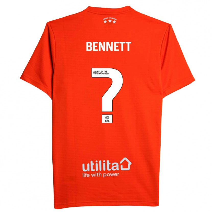 Danxen Niño Camiseta Hugo Bennett #0 Blanco Rojo Portero Equipación 2025/26 La Camisa