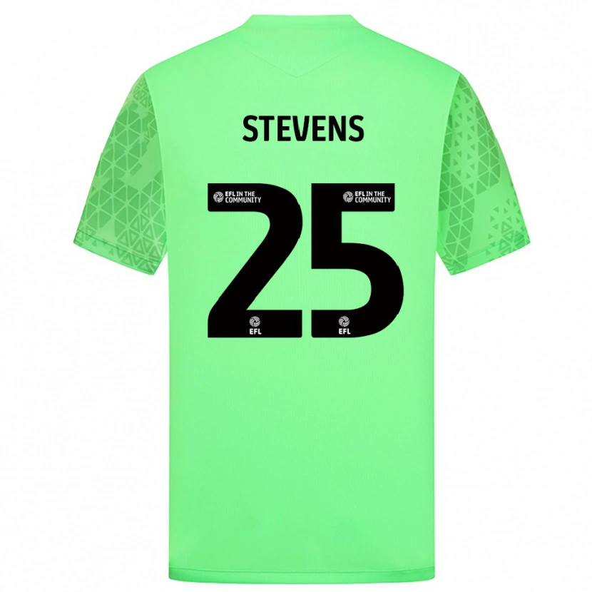 Danxen Niño Camiseta Jack Stevens #25 Verde Claro Portero Equipación 2025/26 La Camisa
