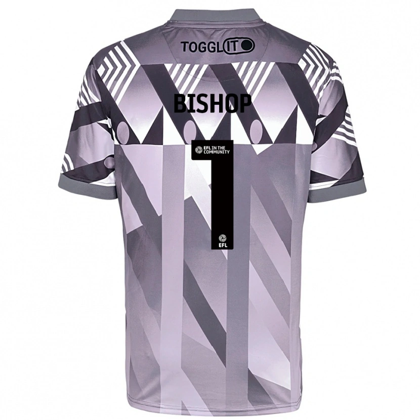 Danxen Niño Camiseta Nathan Bishop #1 Negro Gris Claro Portero Equipación 2025/26 La Camisa