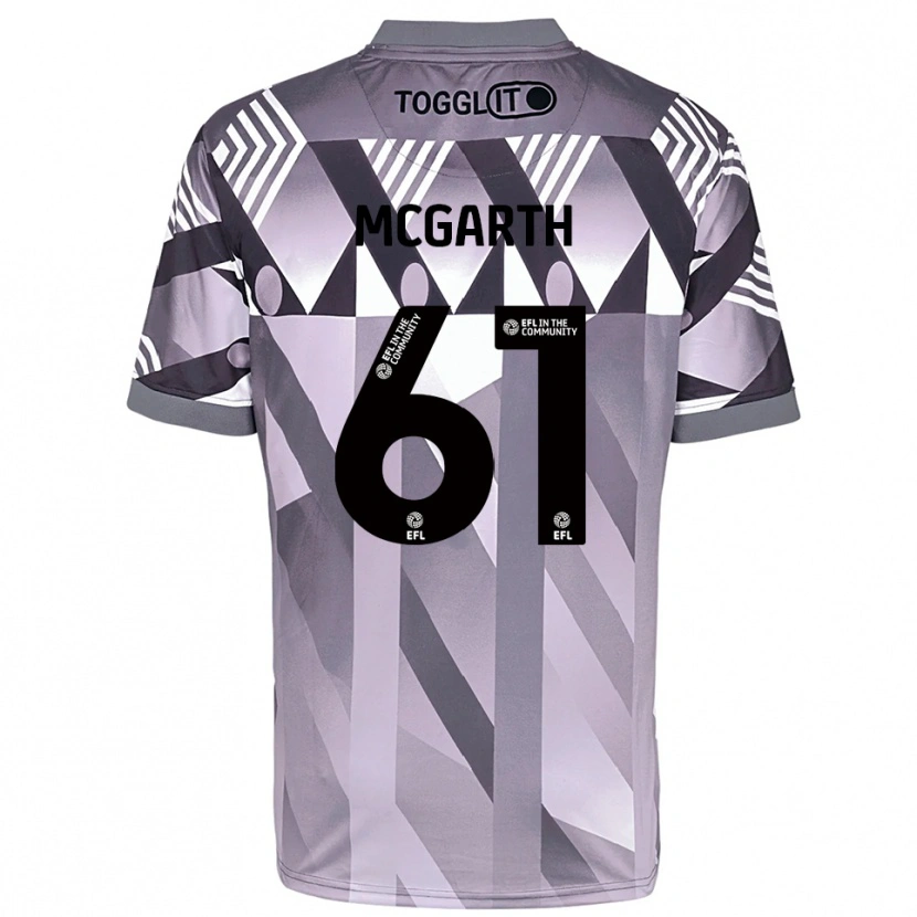 Danxen Niño Camiseta Ethan McGarth #61 Negro Gris Claro Portero Equipación 2025/26 La Camisa