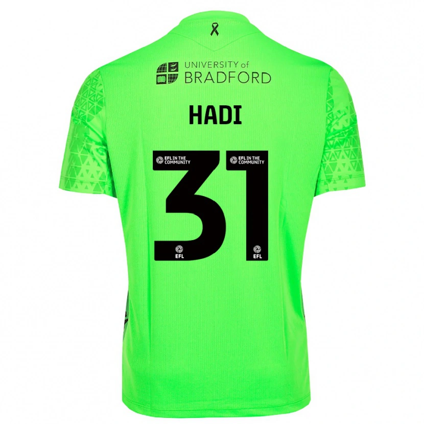 Danxen Niño Camiseta Zac Hadi #31 Verde Primavera Portero Equipación 2025/26 La Camisa