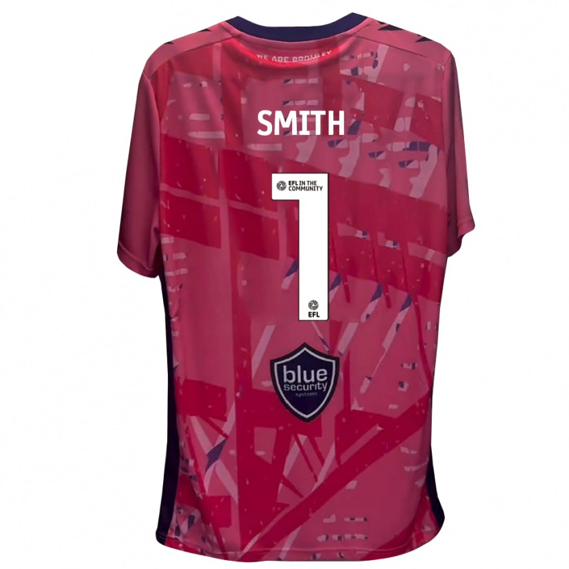 Danxen Niño Camiseta Grant Smith #1 Blanco Rosa Portero Equipación 2025/26 La Camisa