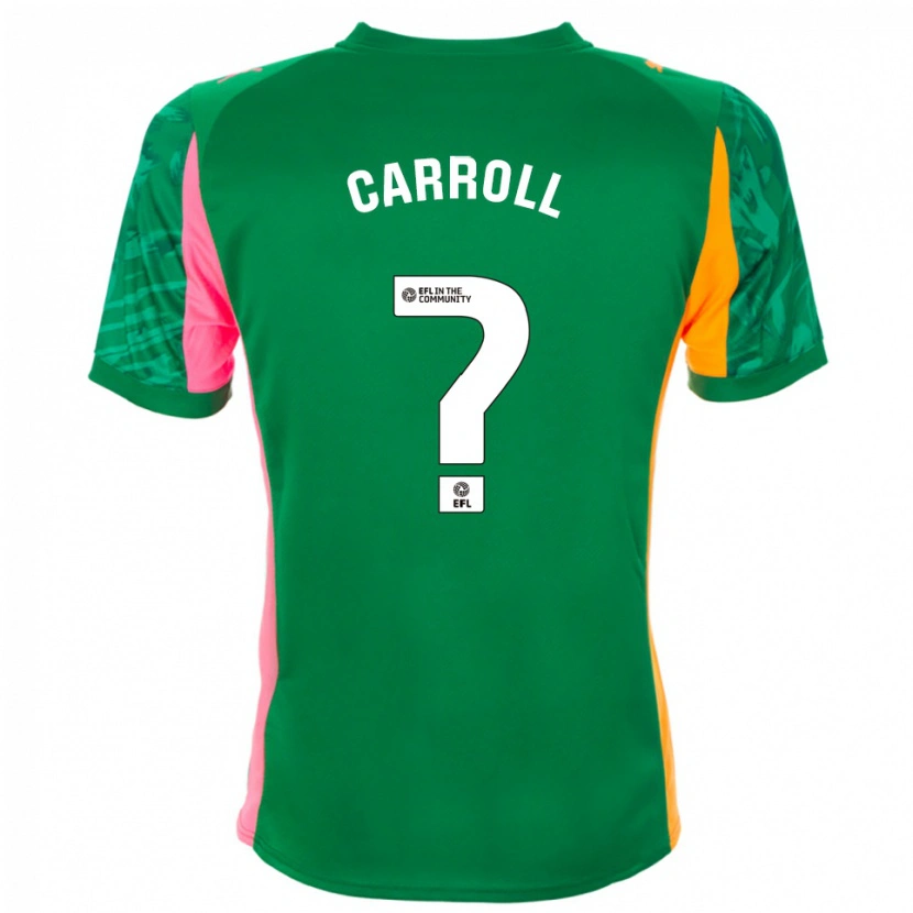 Danxen Niño Camiseta Rhianne Carroll #0 Verde Rosa Naranja Portero Equipación 2025/26 La Camisa