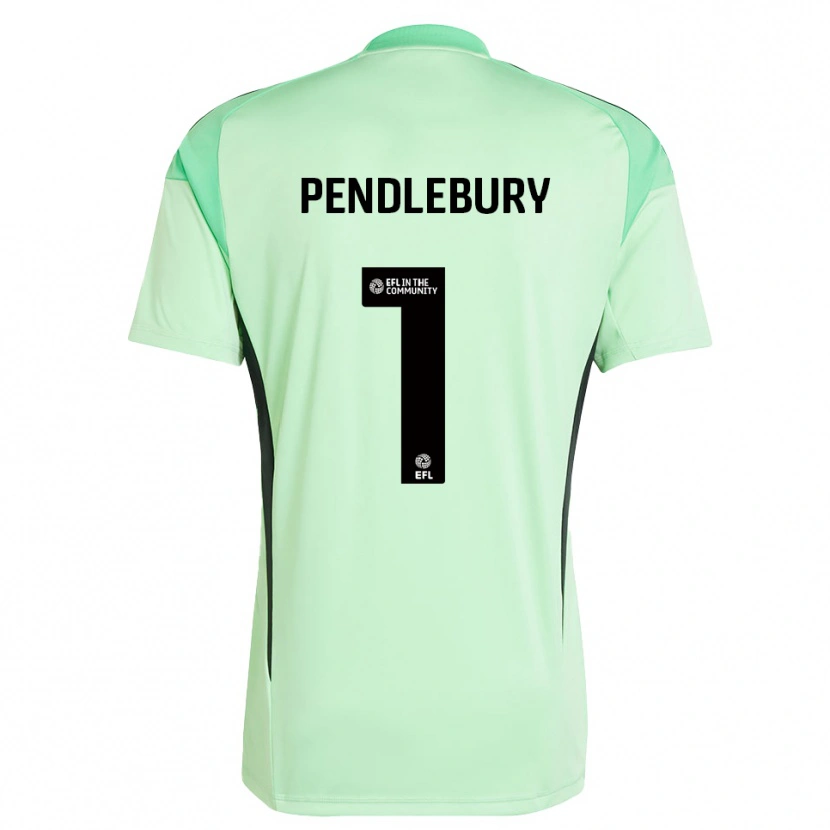 Danxen Niño Camiseta Izzy Pendlebury #1 Negro Verde Claro Portero Equipación 2025/26 La Camisa