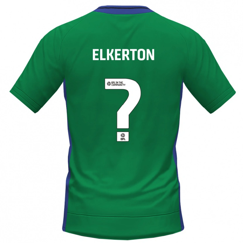 Danxen Niño Camiseta Ava Elkerton #0 Azul Verde Portero Equipación 2025/26 La Camisa