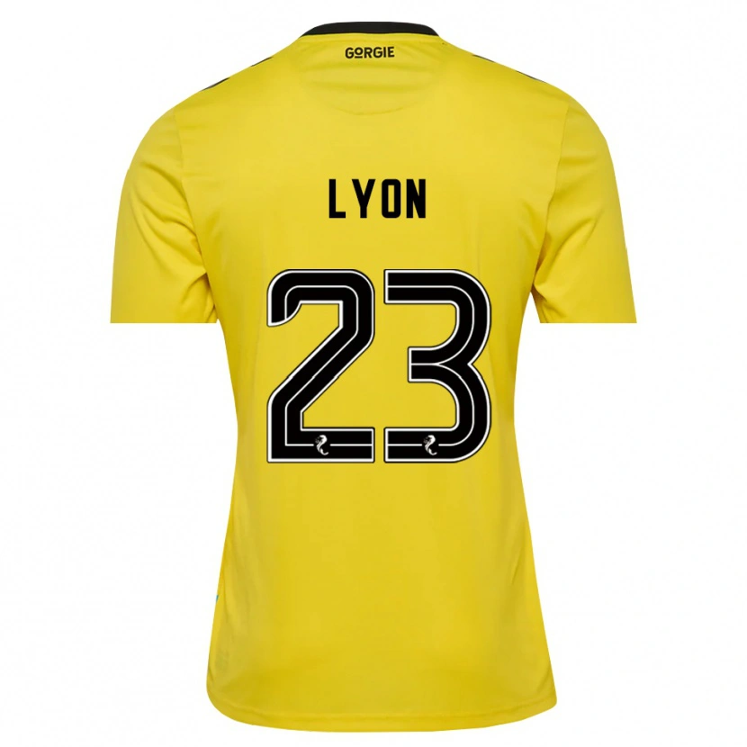 Danxen Niño Camiseta Jack Lyon #23 Negro Rojo Amarillo Portero Equipación 2025/26 La Camisa