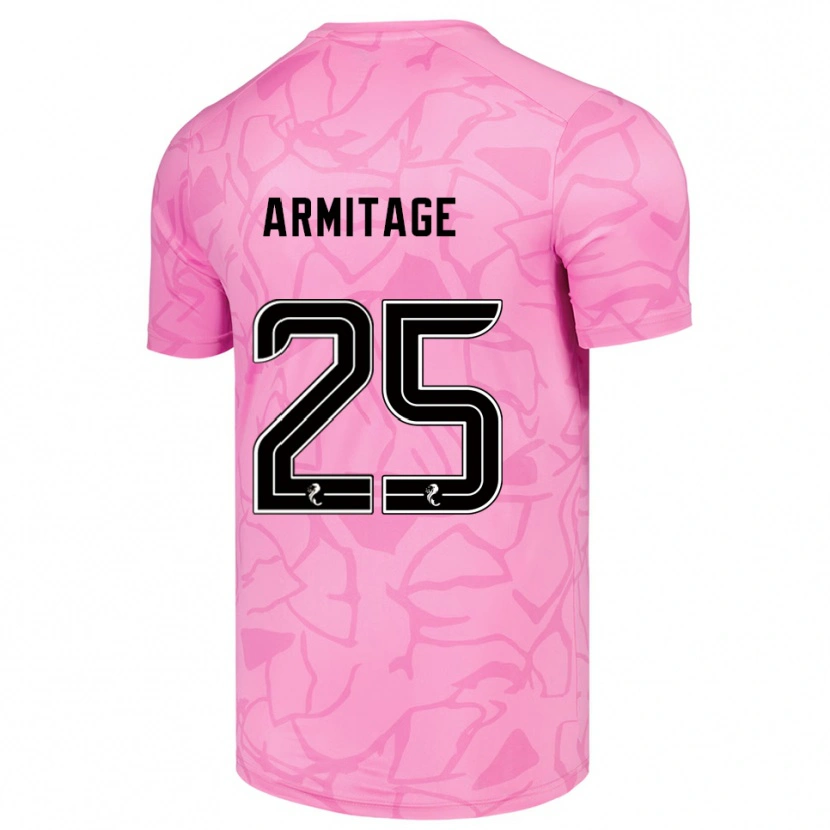 Danxen Niño Camiseta Rowena Armitage #25 Negro Rosa Portero Equipación 2025/26 La Camisa