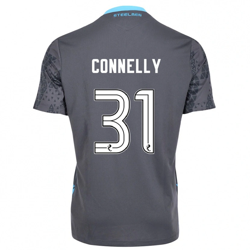 Danxen Niño Camiseta Matty Connelly #31 Blanco Gris Portero Equipación 2025/26 La Camisa
