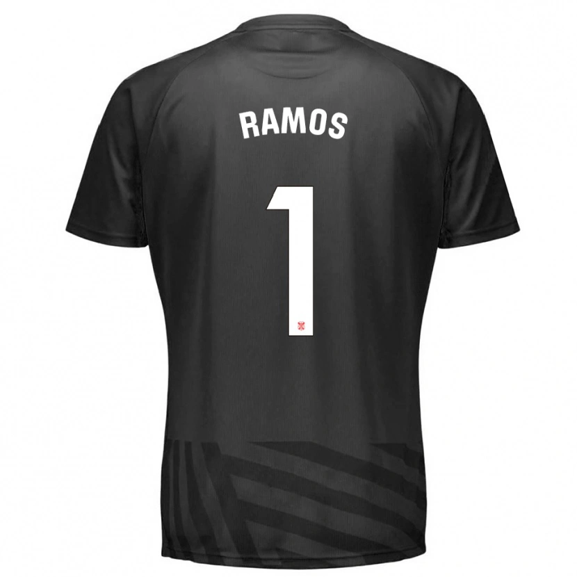 Danxen Niño Camiseta Moha Ramos #1 Gris Negro Portero Equipación 2025/26 La Camisa