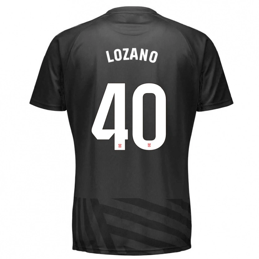 Danxen Niño Camiseta Gabriel Lozano #40 Gris Negro Portero Equipación 2025/26 La Camisa