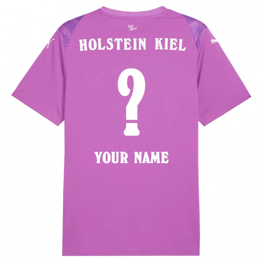 Danxen Niño Camiseta Holstein Kiel Blanco Púrpura Portero Equipación 2025/26 La Camisa