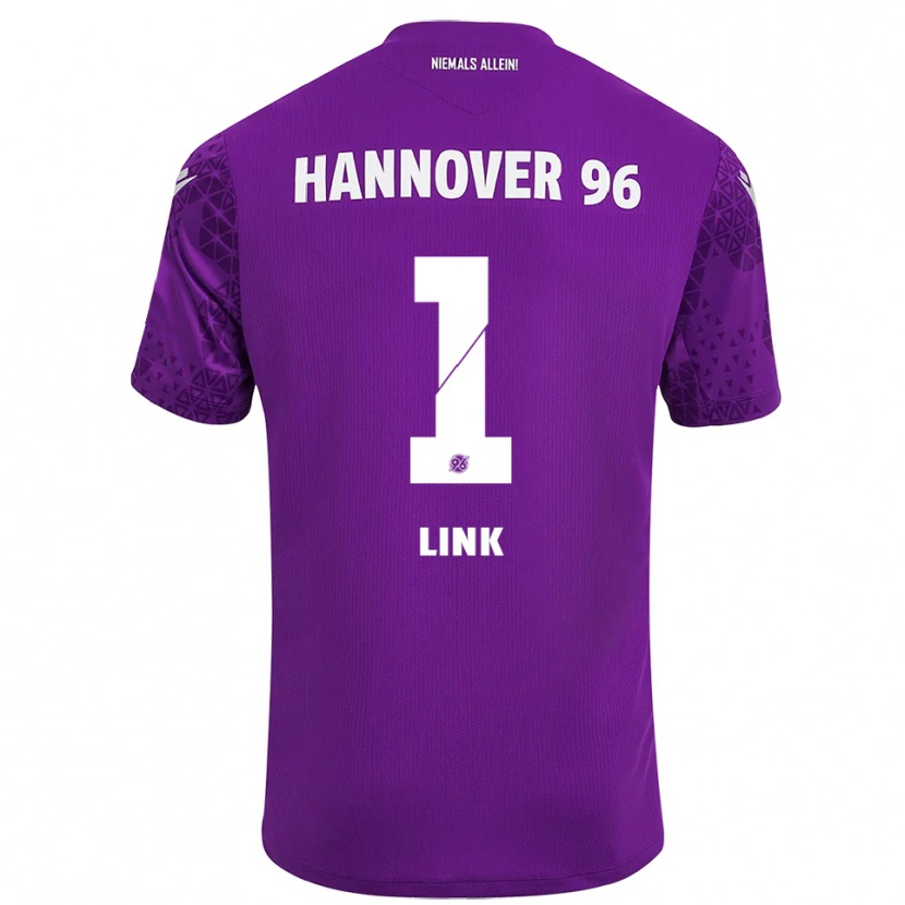 Danxen Niño Camiseta Jannis Link #1 Blanco Púrpura Portero Equipación 2025/26 La Camisa