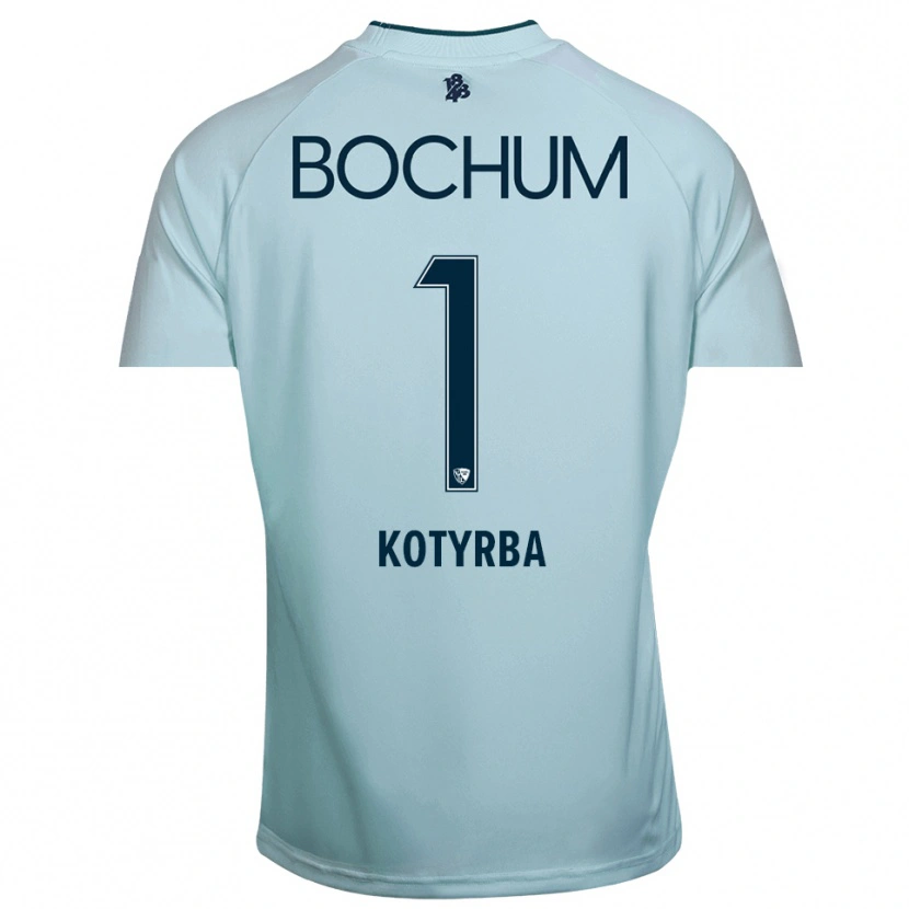 Danxen Niño Camiseta Finn Kotyrba #1 Cian-Azul Portero Equipación 2025/26 La Camisa