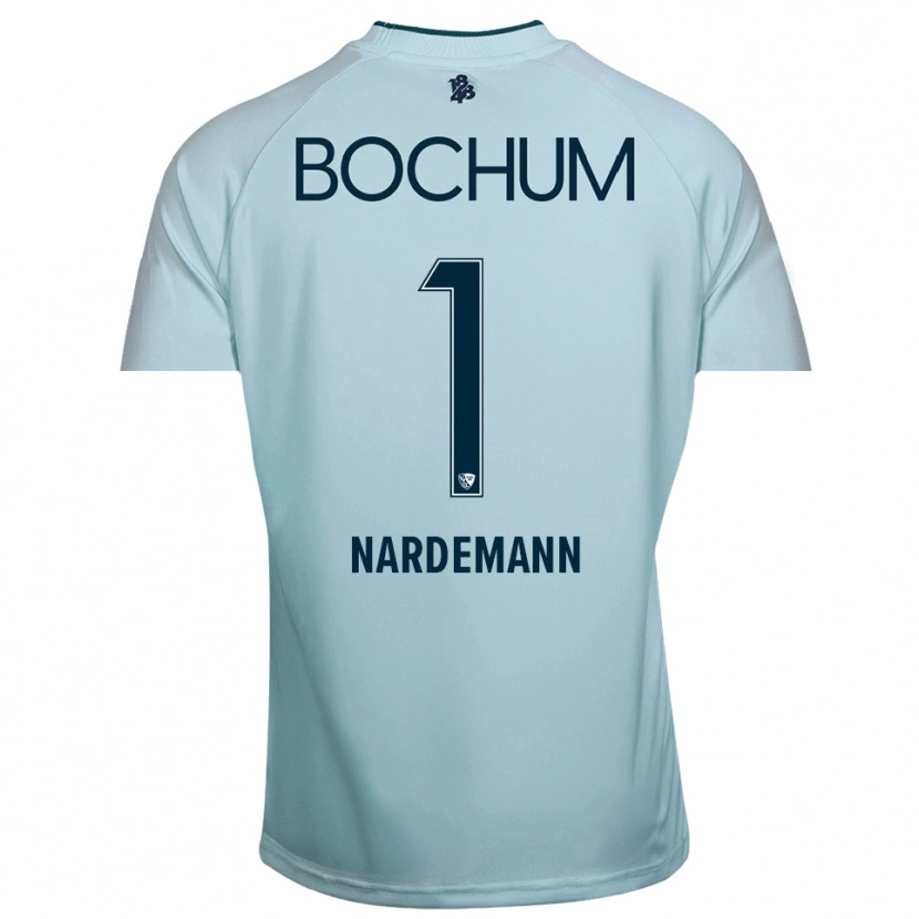 Danxen Niño Camiseta Kari Närdemann #1 Cian-Azul Portero Equipación 2025/26 La Camisa