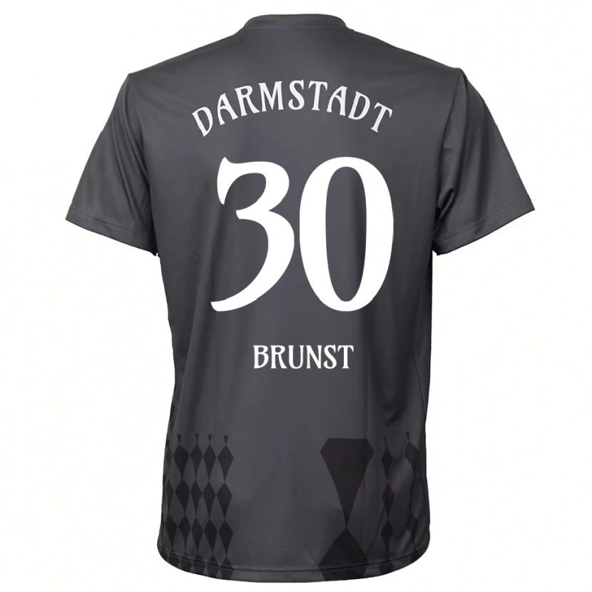 Danxen Niño Camiseta Alexander Brunst #30 Gris Oscuro Portero Equipación 2025/26 La Camisa