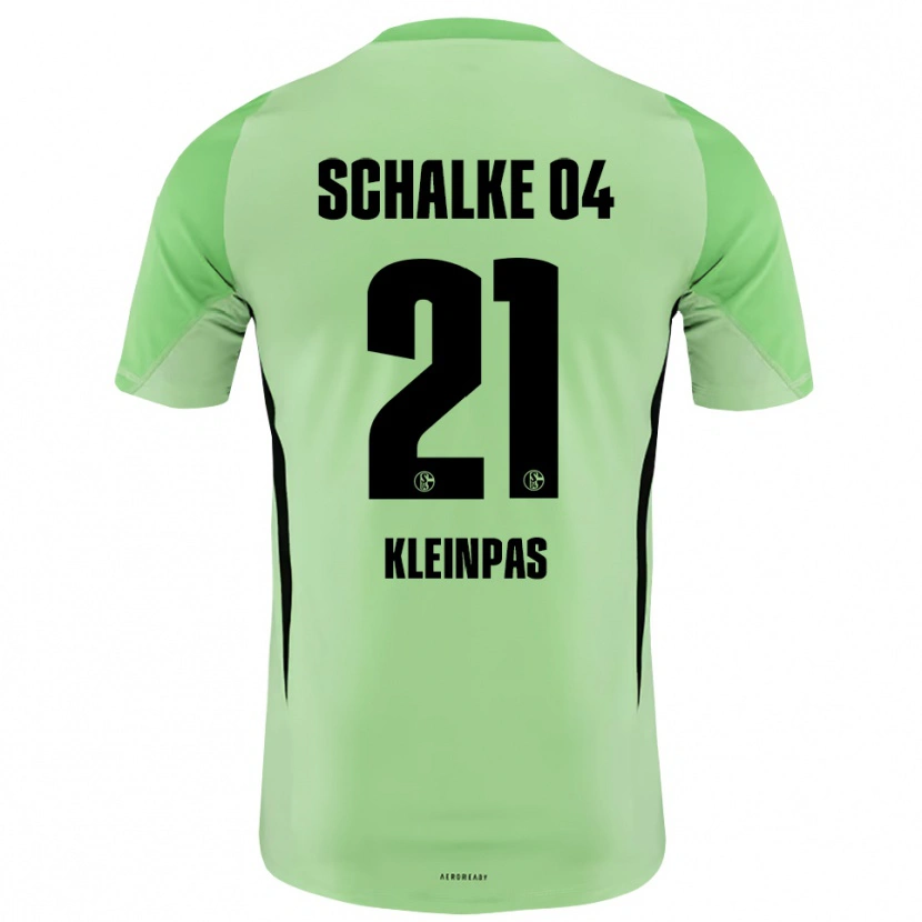 Danxen Niño Camiseta Sophie Kleinpas #21 Negro Verde Claro Portero Equipación 2025/26 La Camisa