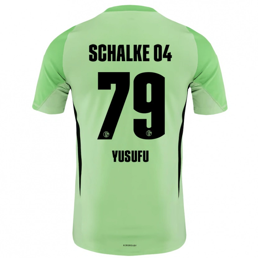 Danxen Niño Camiseta Leonie Bendzulla #79 Negro Verde Claro Portero Equipación 2025/26 La Camisa