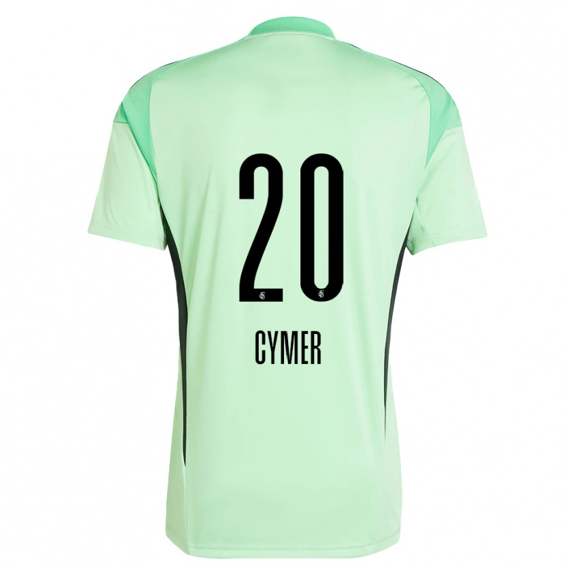 Danxen Niño Camiseta Ricco Cymer #20 Negro Verde Claro Portero Equipación 2025/26 La Camisa