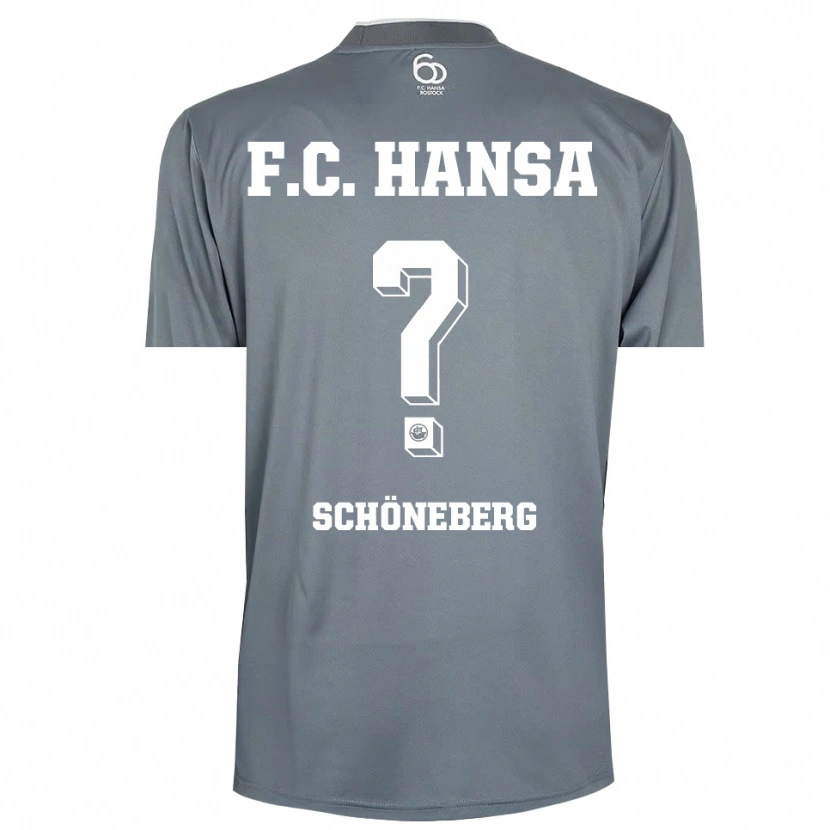 Danxen Niño Camiseta Tom Schöneberg #0 Gris Claro Blanco Portero Equipación 2025/26 La Camisa