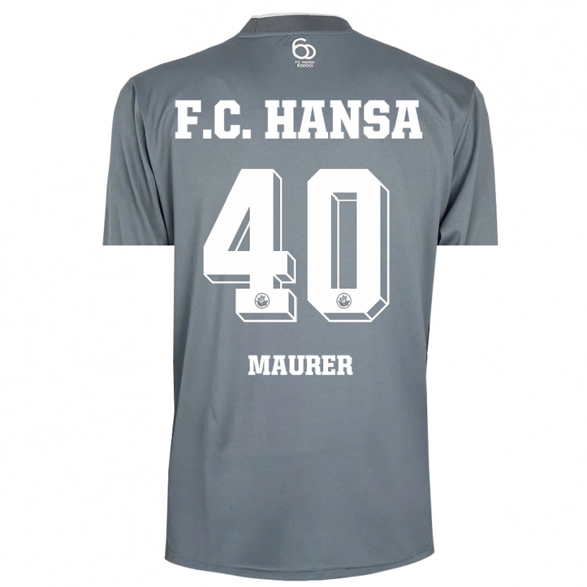 Danxen Niño Camiseta Erik Maurer #40 Gris Claro Blanco Portero Equipación 2025/26 La Camisa
