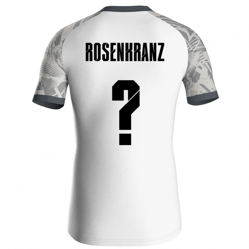 Danxen Niño Camiseta Colin Rosenkranz #0 Blanco Gris Portero Equipación 2025/26 La Camisa