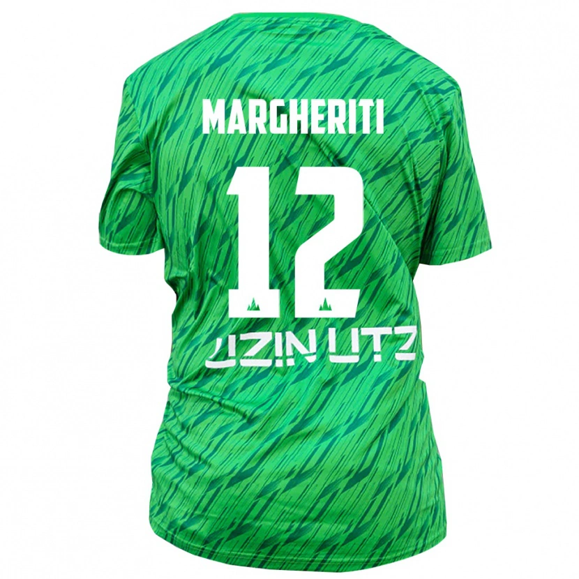 Danxen Niño Camiseta Danilo Margheriti #12 Verde Rojo Portero Equipación 2025/26 La Camisa