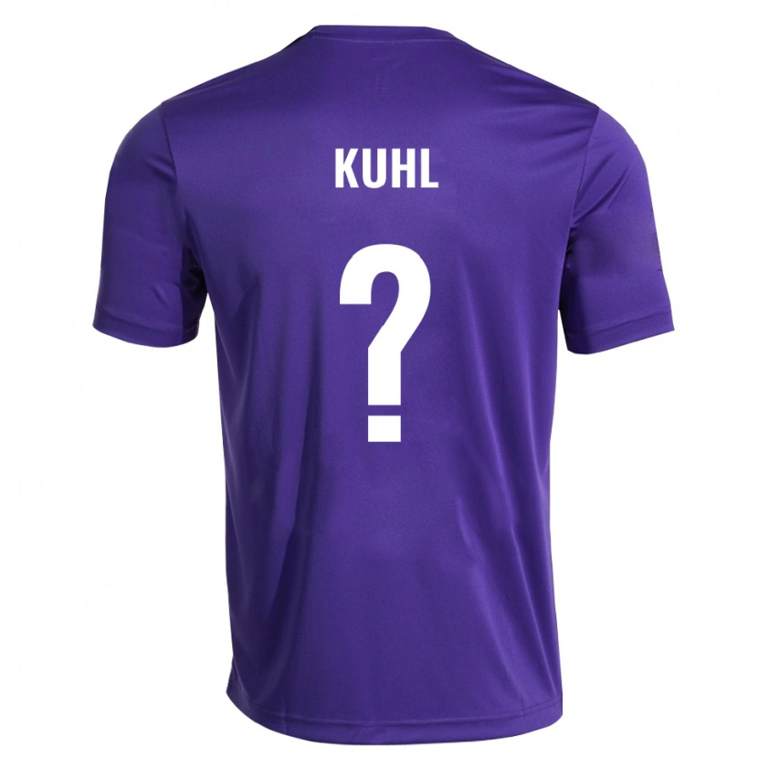 Danxen Niño Camiseta Jasmin Kuhl #0 Blanco Púrpura Portero Equipación 2025/26 La Camisa