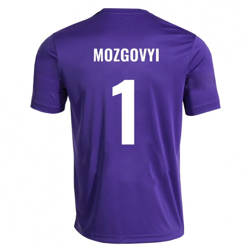 Danxen Niño Camiseta Arseniy Mozgovyi #1 Blanco Púrpura Portero Equipación 2025/26 La Camisa